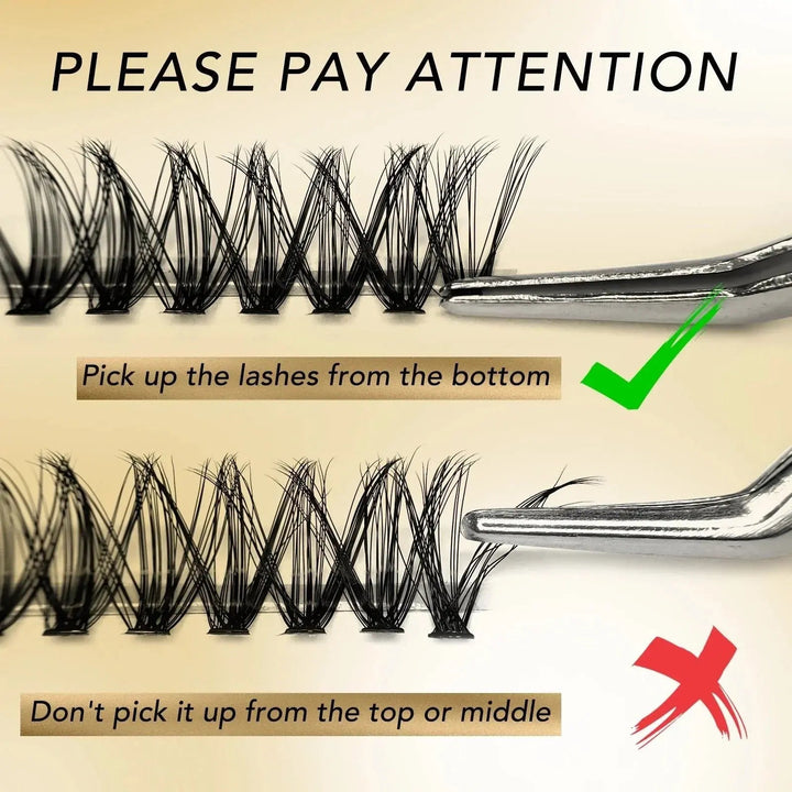 DIY Cluster Lash Extensions F01Swaniyalashes