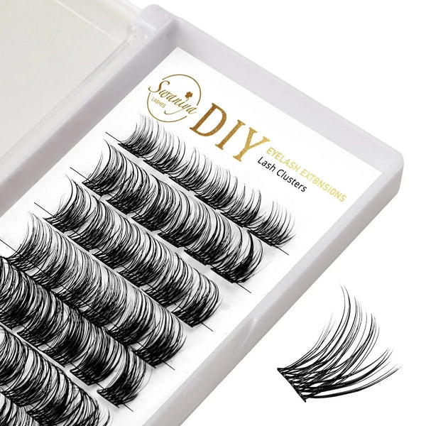 DIY Cluster Lash Extensions F01Swaniyalashes