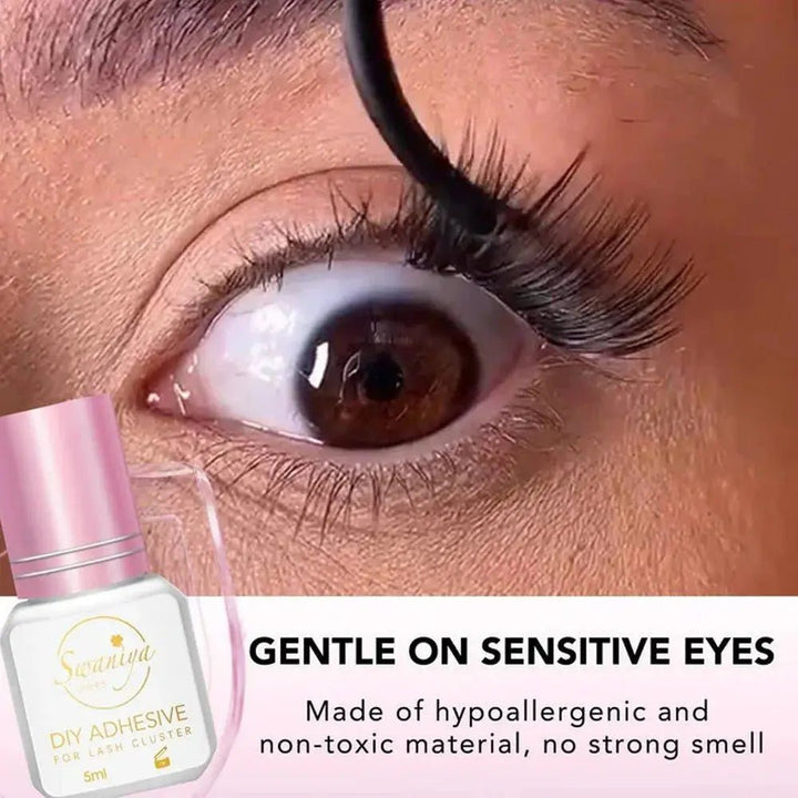 DIY Cluster Lashes GlueSwaniyalashes