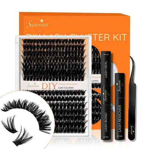 DIY Lash Cluster Kits 80D+100D D curl 10-16MIX