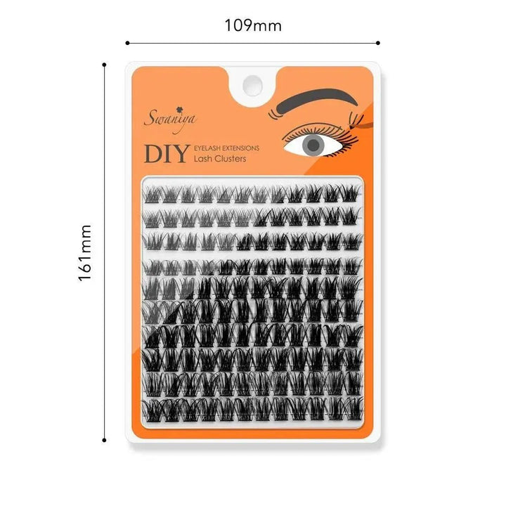 DIY Lash Clusters LC130 D curl 10 - 16MIXSwaniyalashes