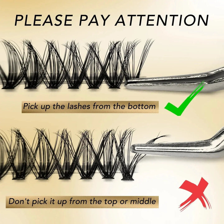 DIY Cluster Lash Extensions F01 - Swaniyalashes