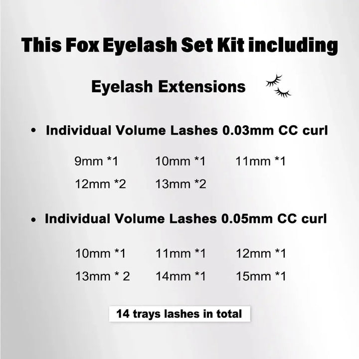 Fox Eye Lashes KitSwaniyalashes