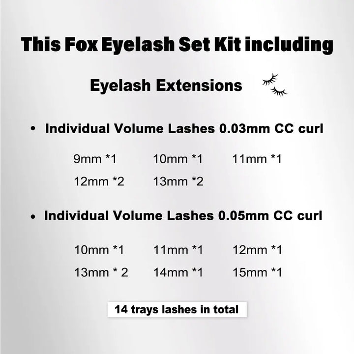 Fox Eye Lashes Kit - Swaniyalashes