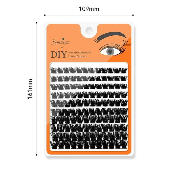DIY Lash Cluster LC20 D curl 10-16MIX - Swaniyalashes