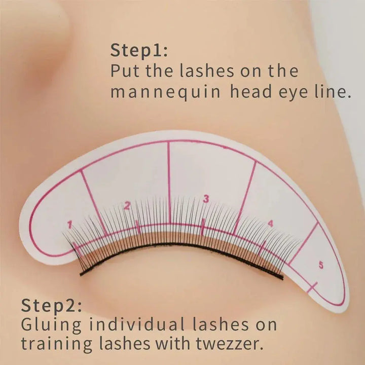 Practicing False Eyelashes - Swaniyalashes