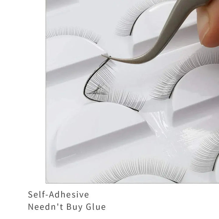 Practicing False Eyelashes - Swaniyalashes