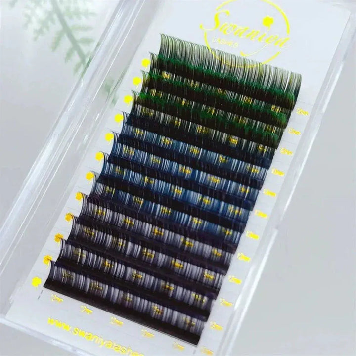 Black Ombre Lashes 0.07mm - Swaniyalashes