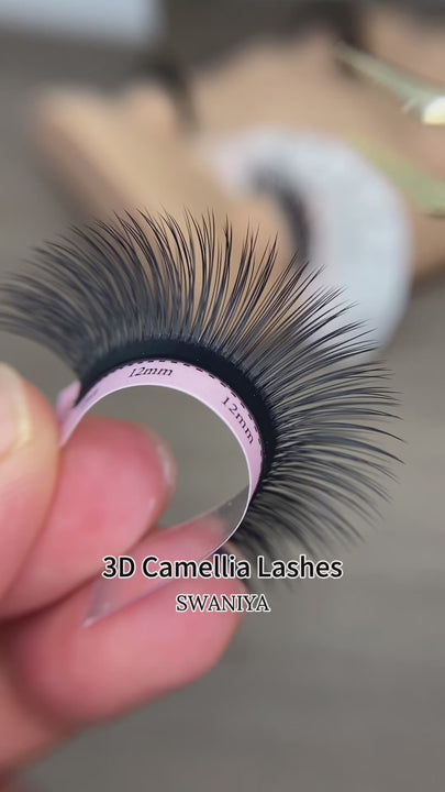 5D Fluffy Camellia Lashes 0.07mm - Swaniyalashes