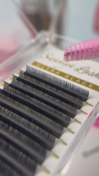 Volume Lash Extensions 0.05mm Ultra Black Materials - Swaniyalashes