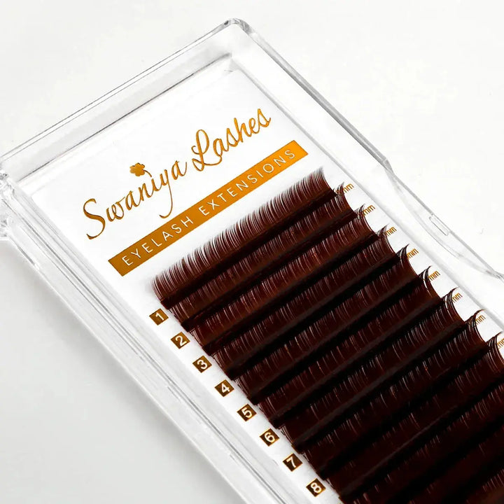 Deep Brown Lashes - Swaniyalashes
