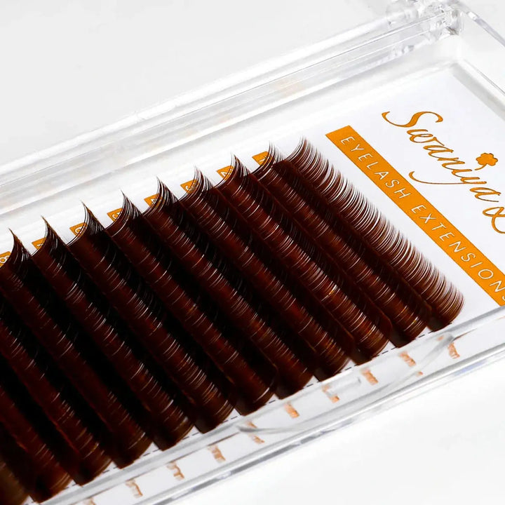 Deep Brown Lashes - Swaniyalashes