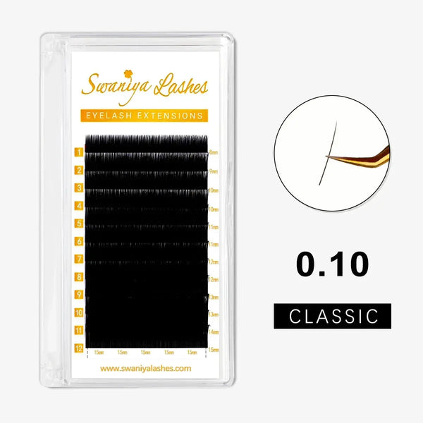 Natural Classic Lashes 0.10mm - Swaniyalashes