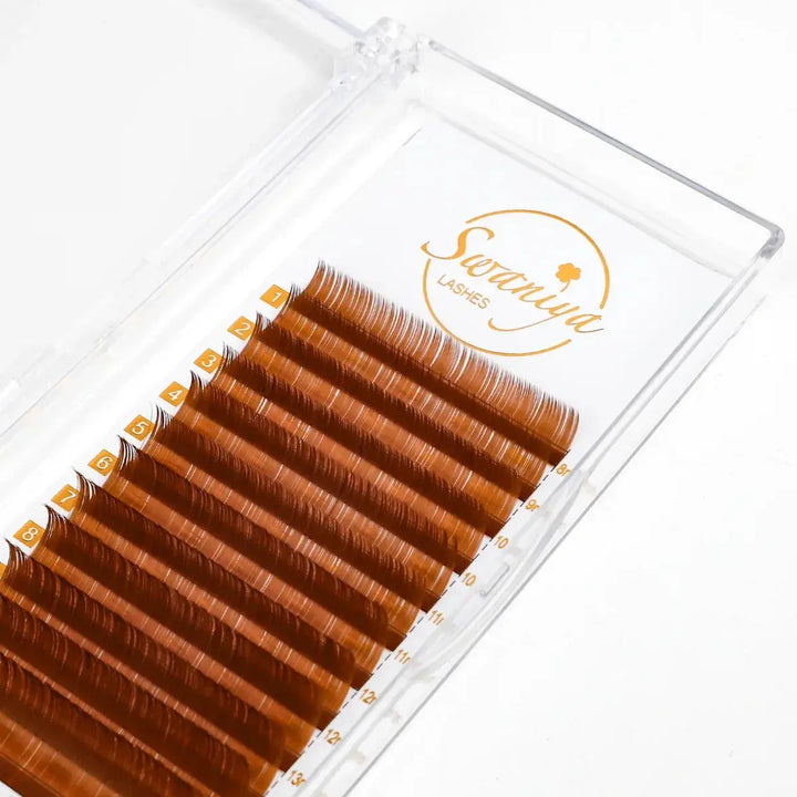 Light Brown Lashes - Swaniyalashes