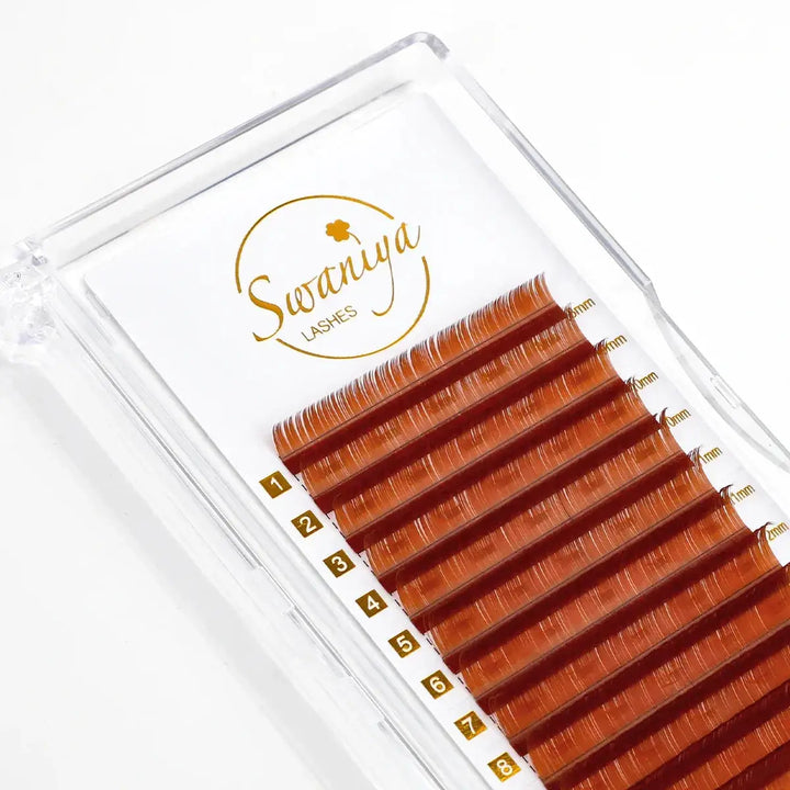 Light Brown Lashes - Swaniyalashes