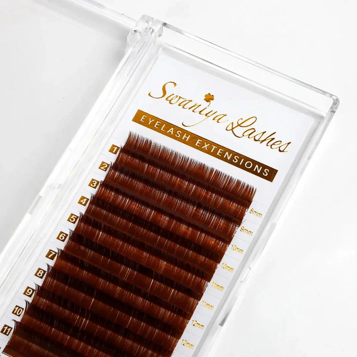 Middle Brown Lashes - Swaniyalashes