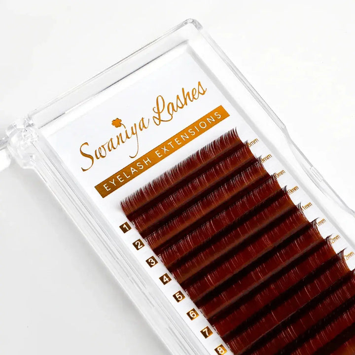 Middle Brown Lashes - Swaniyalashes