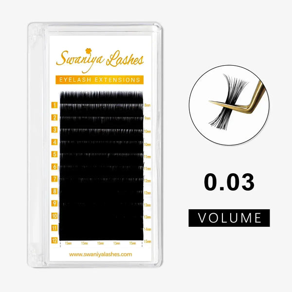 Mega Volume Lashes 0.03mm - Swaniyalashes