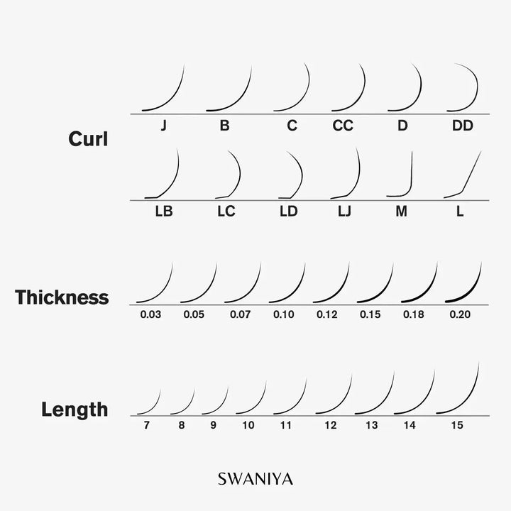 Mega Volume Lashes 0.03mm - Swaniyalashes