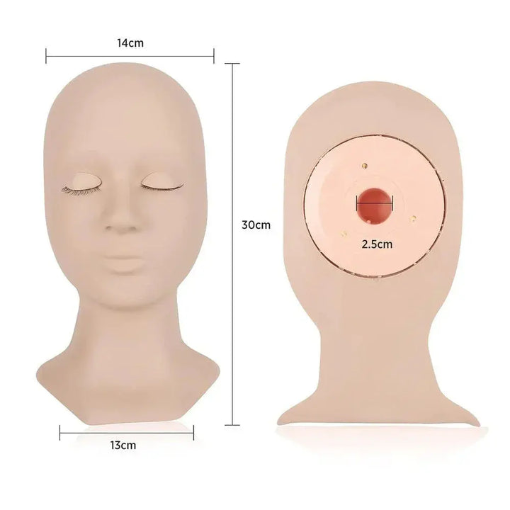 Training Mannequin Head (replacement eyelids) - Swaniyalashes