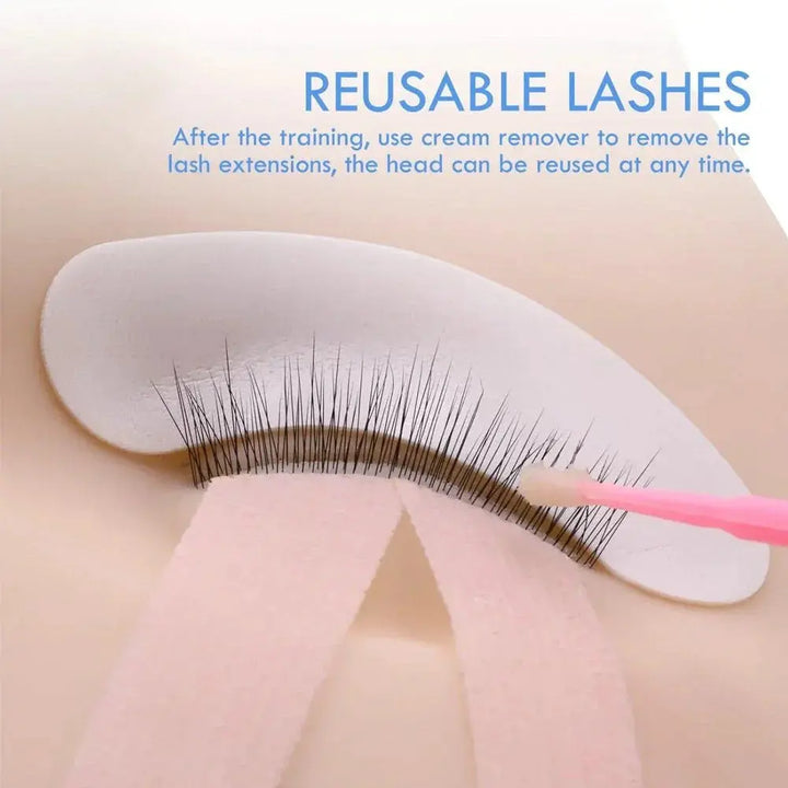 Training Mannequin Head (with lashes) - Swaniyalashes