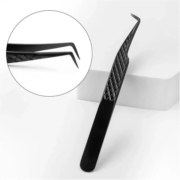 Tweezers 80 degree N-SWB-02 for Volume Lashes - Swaniyalashes