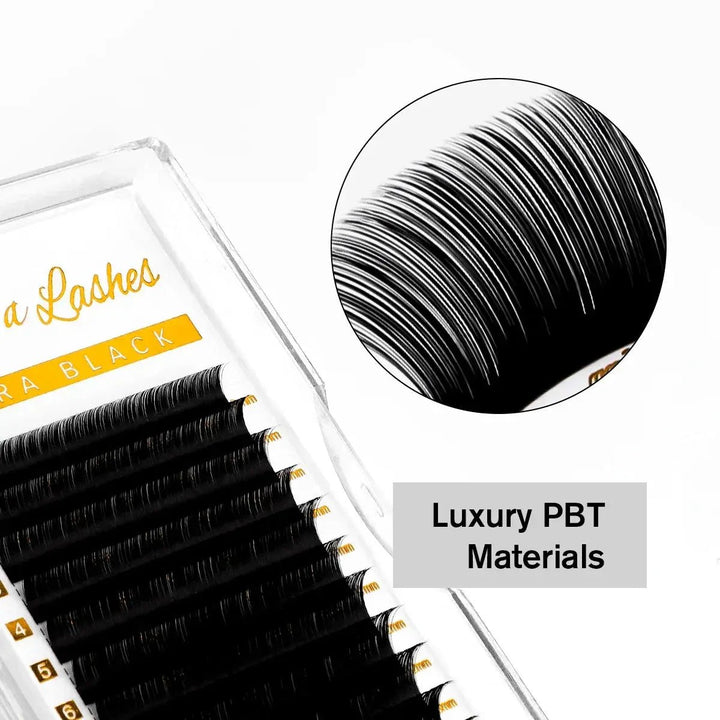 Volume Lash Extensions 0.05mm Ultra Black MaterialsSwaniyalashes