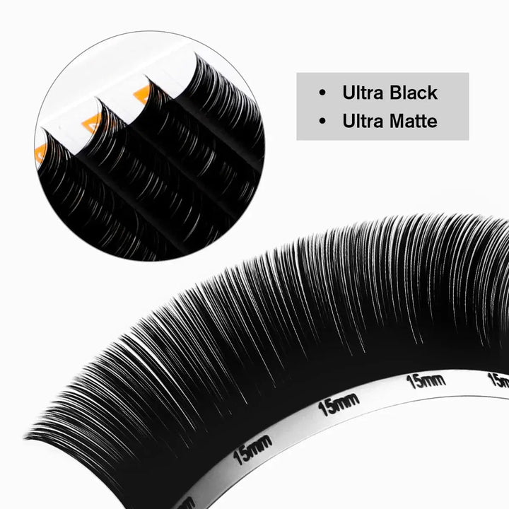 Volume Lash Extensions 0.05mm Ultra Black MaterialsSwaniyalashes